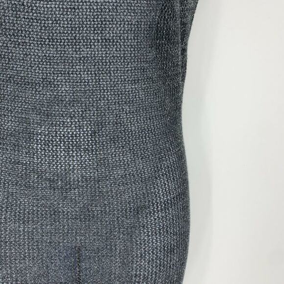 EXPRESS Glitter Open Knit Sweater Dress Size S Mesh Short Cap Sleeve - Picture 3 of 9